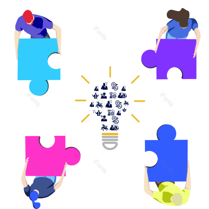 合作共赢图片,团队元素,职场PNG,免抠素材